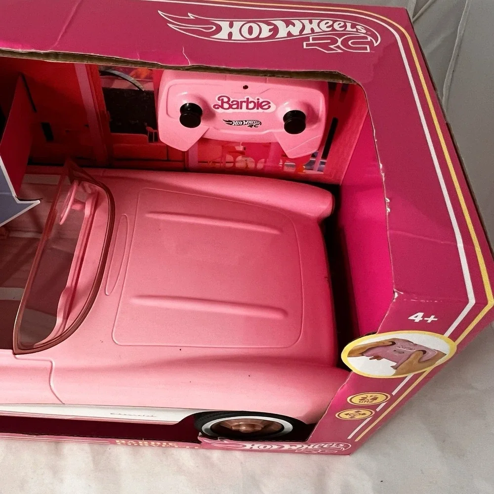 Barbie Pink Corvette RC Toy Car